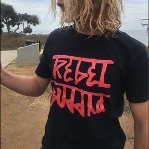 Rebel Buddha logo shirt (black)